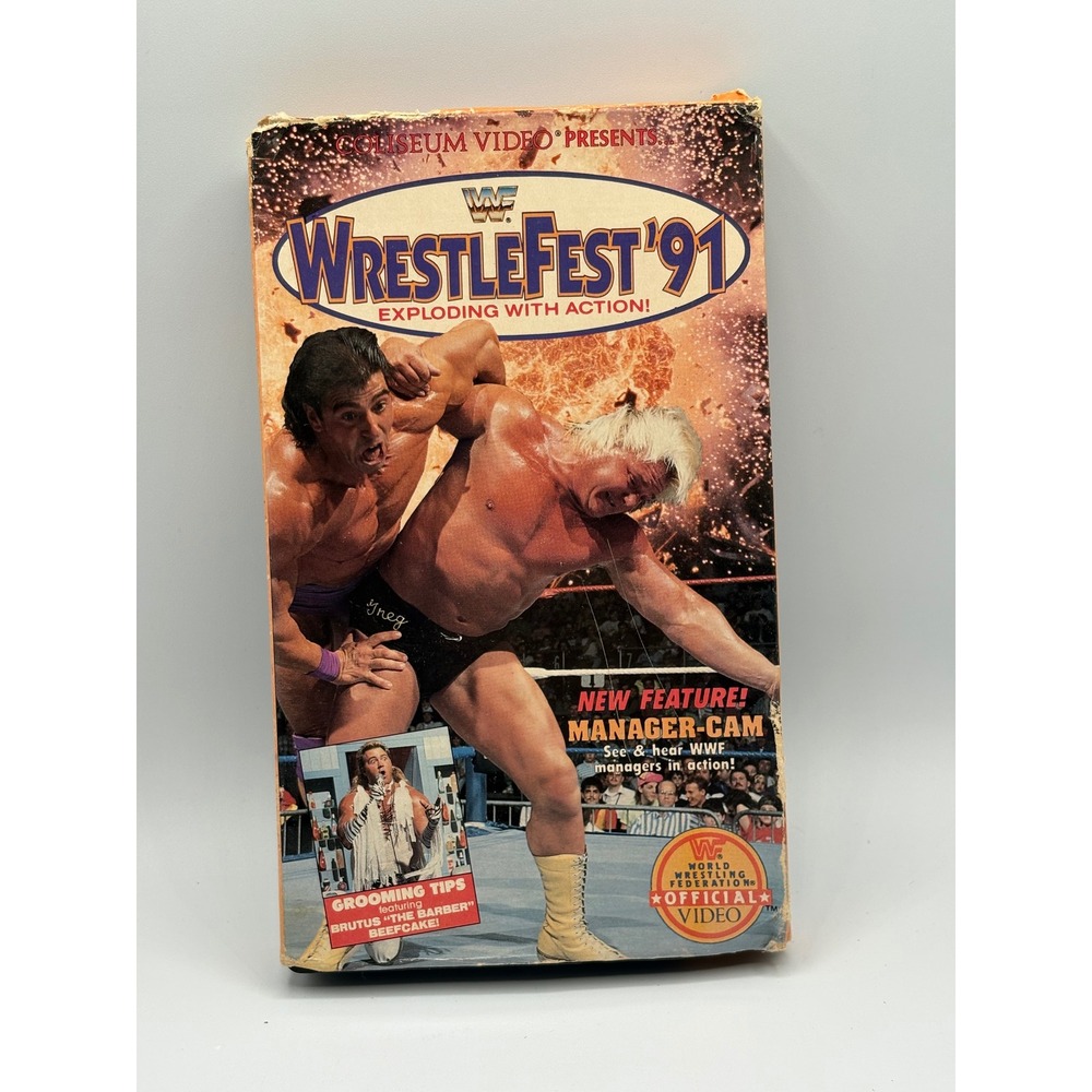WWF WrestleFest 91 VHS Coliseum Video Macho Man Randy Savage Hulk Hogan Rare